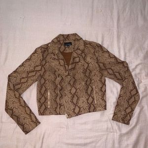 Snake print jacket